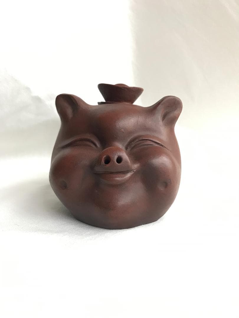 【お値下げ中】　豚型　急須　中国