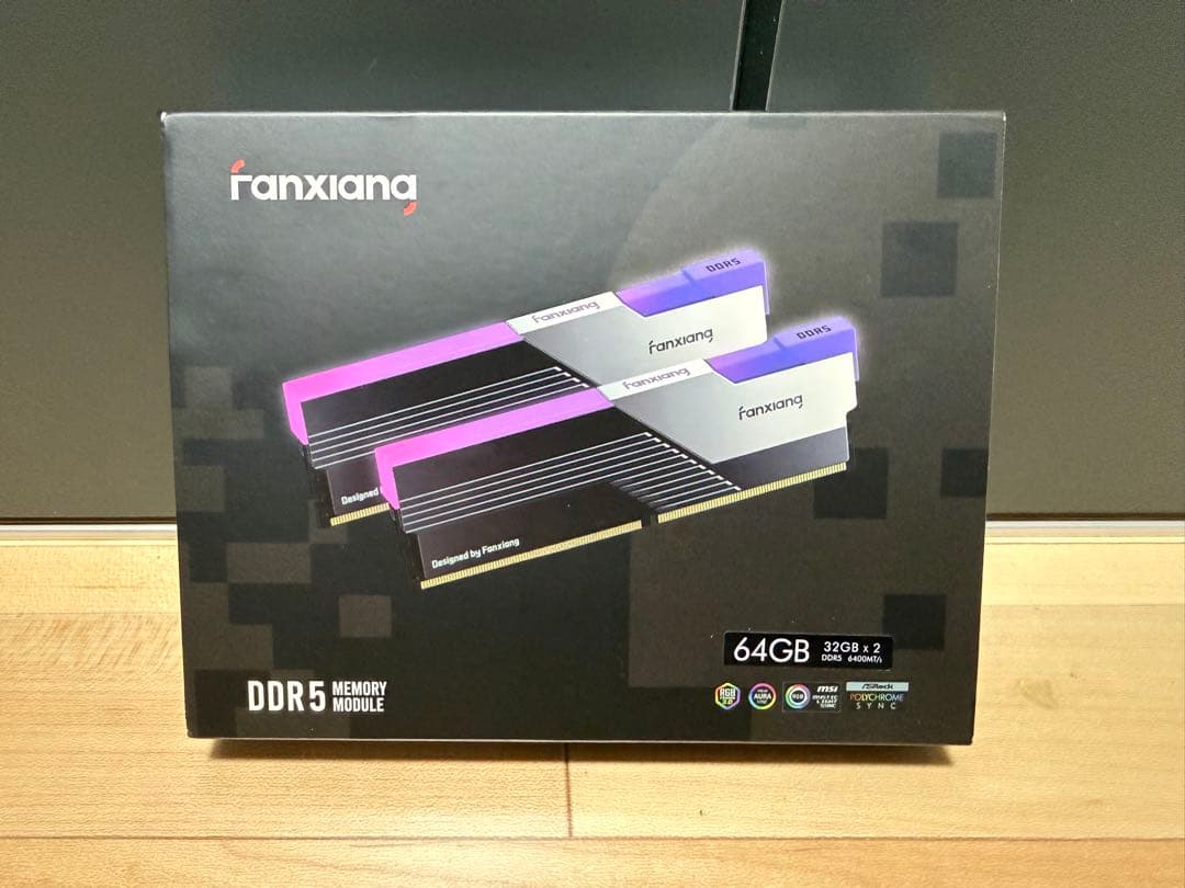 メモリー fanxiang DDR5 6400Mhz 64GB CL40 1.35V