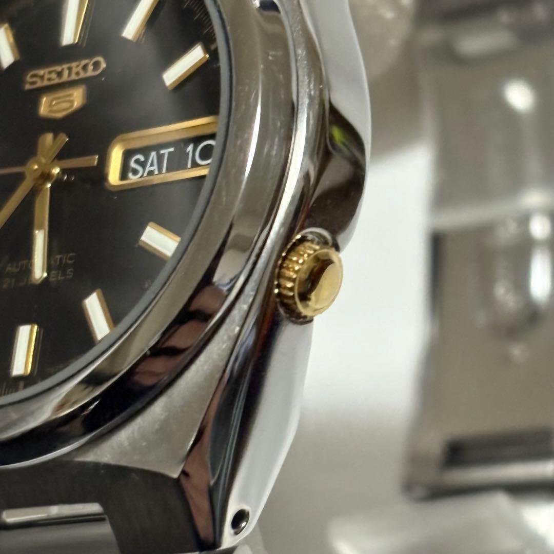 SEIKO★5 腕時計 自動巻き 21石 7S26-02S0 デイデイト