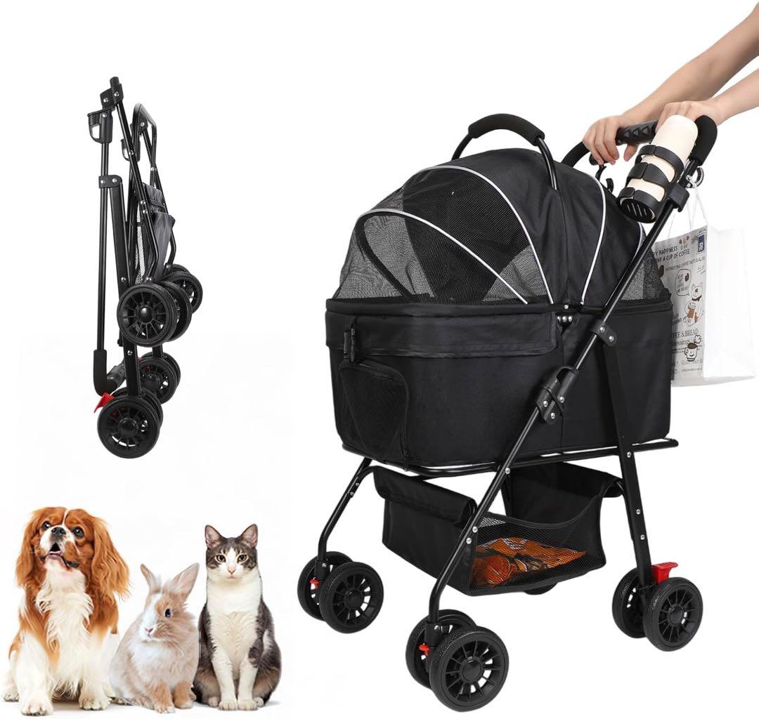 ペットカート 分離式 3WAY ペットバギー ワンタッチ折り畳み 対面式