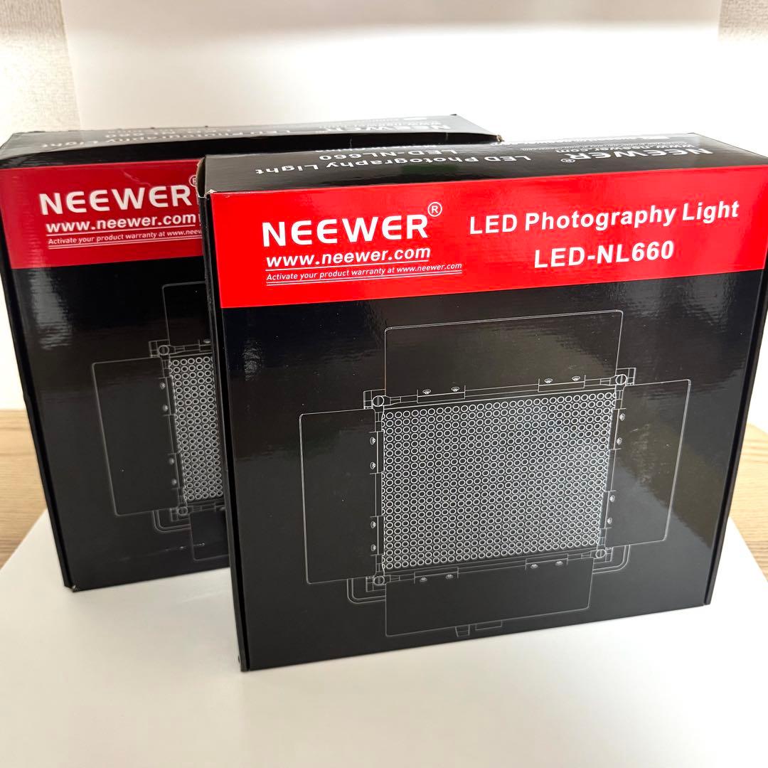 【美品】Neewer LEDライト NL660 2台セット