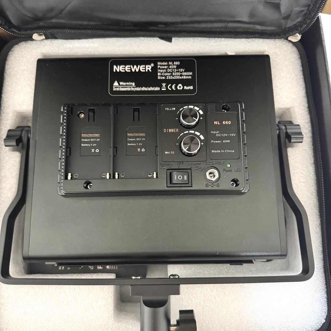 【美品】Neewer LEDライト NL660 2台セット