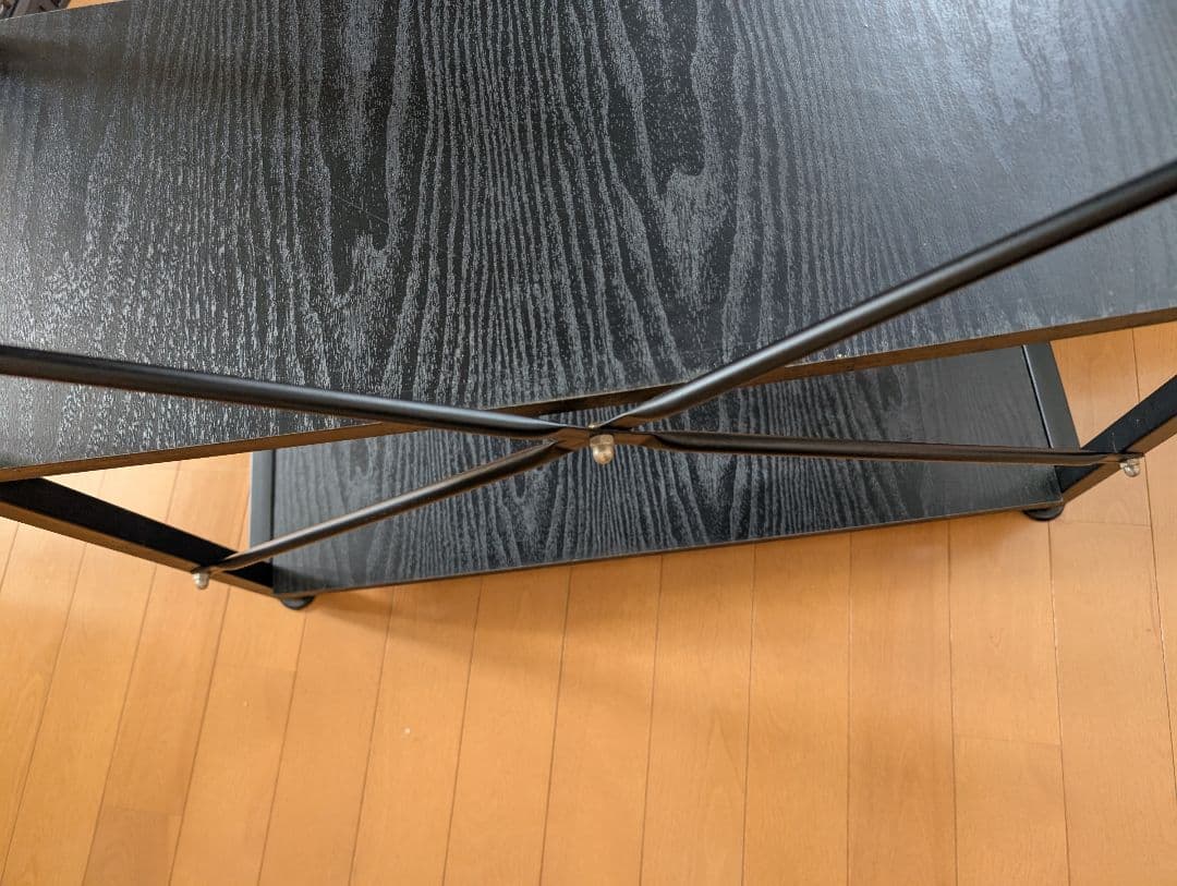 ブラック木製パソコンデスク