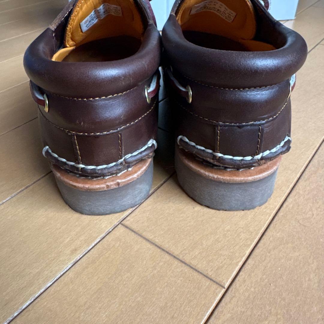 Timberland ダークブラウン モカシン・デッキシューズ