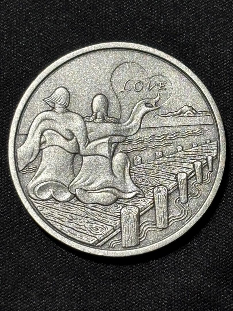 【希少！レア】国際デザインコンペティション2007「愛の物語」純銀メダル！
