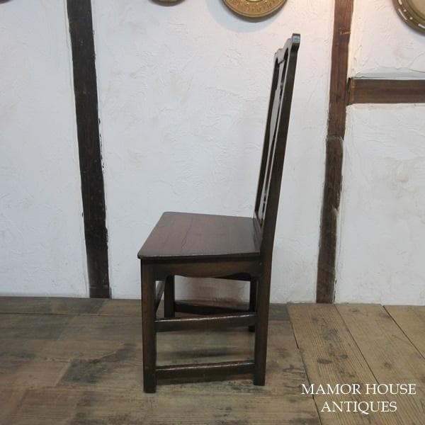 イギリス アンティーク 家具 ホールチェア 椅子 イス 木製 英国 4389e