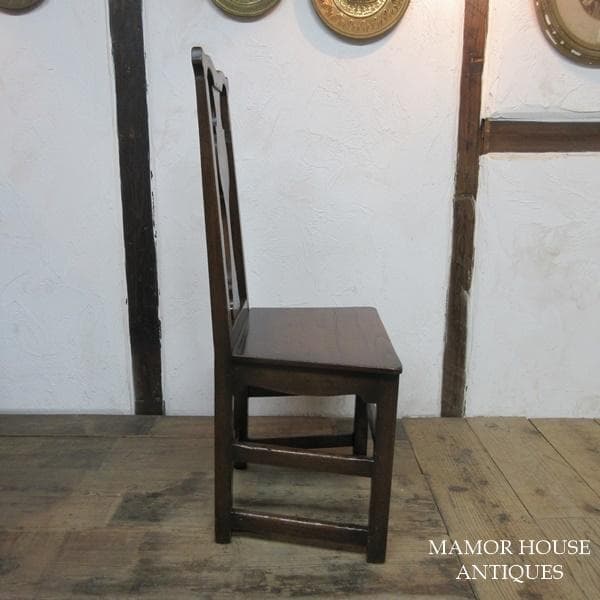 イギリス アンティーク 家具 ホールチェア 椅子 イス 木製 英国 4389e
