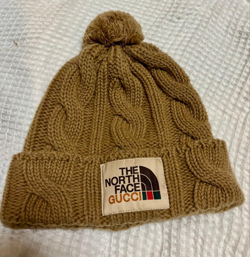 最終価格　GUCCI x THE NORTH FACE ニット帽 Mサイズ