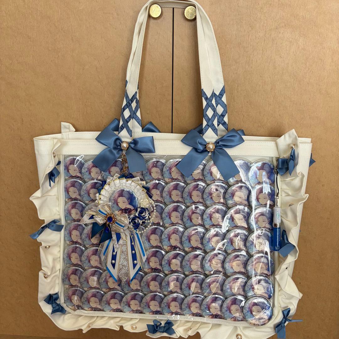 プロセカ　青柳冬弥　缶バッジ 　痛バッグ　痛バ