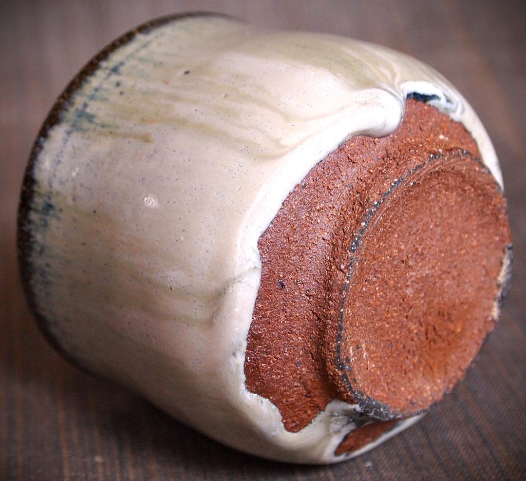 人気作家★伊藤明美【師：有光武元】朝鮮唐津筒形小服碗★焼酎杯にお勧め