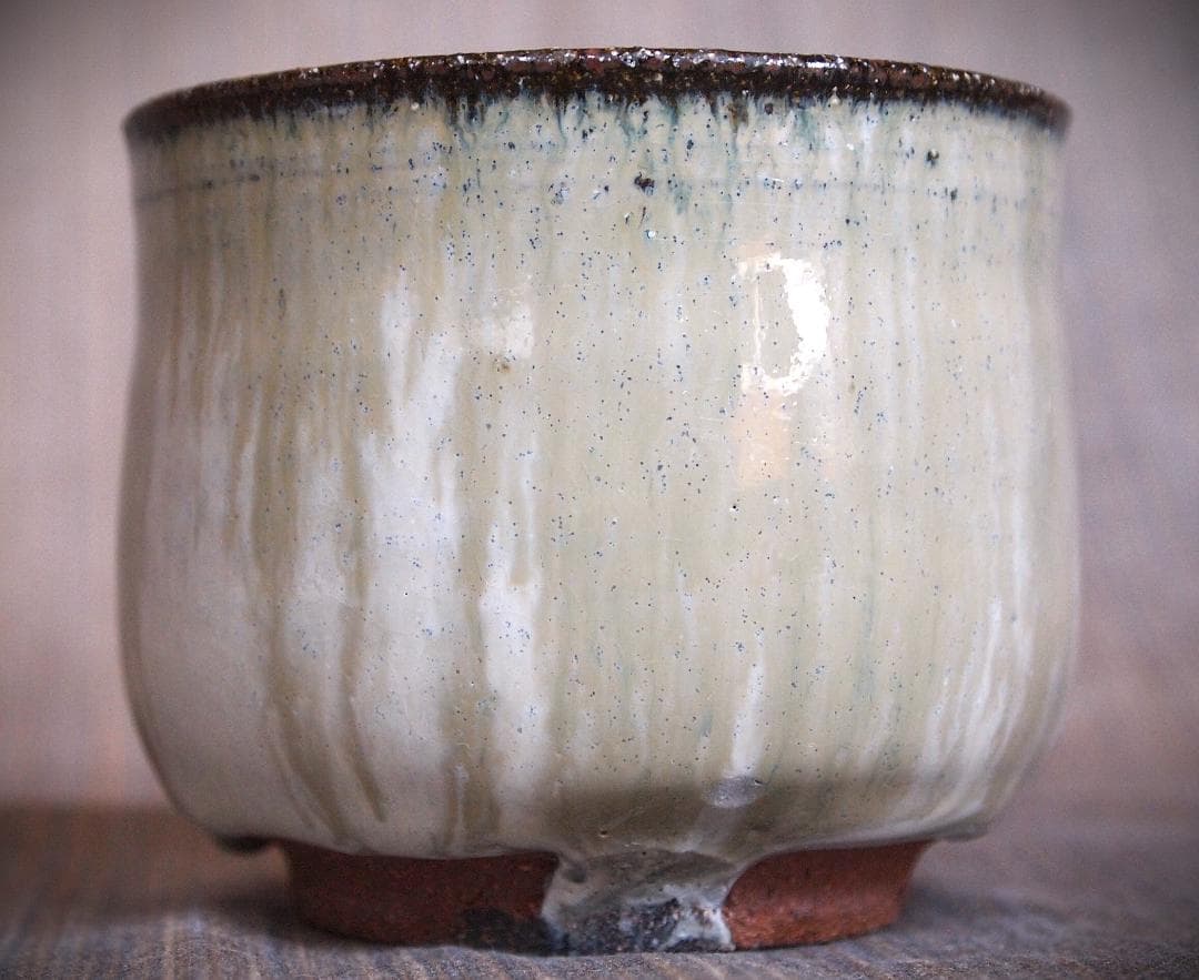 人気作家★伊藤明美【師：有光武元】朝鮮唐津筒形小服碗★焼酎杯にお勧め