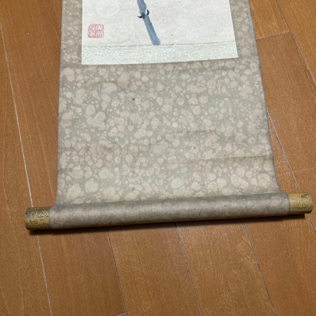 草花と虎の掛軸　戦前築の実家より