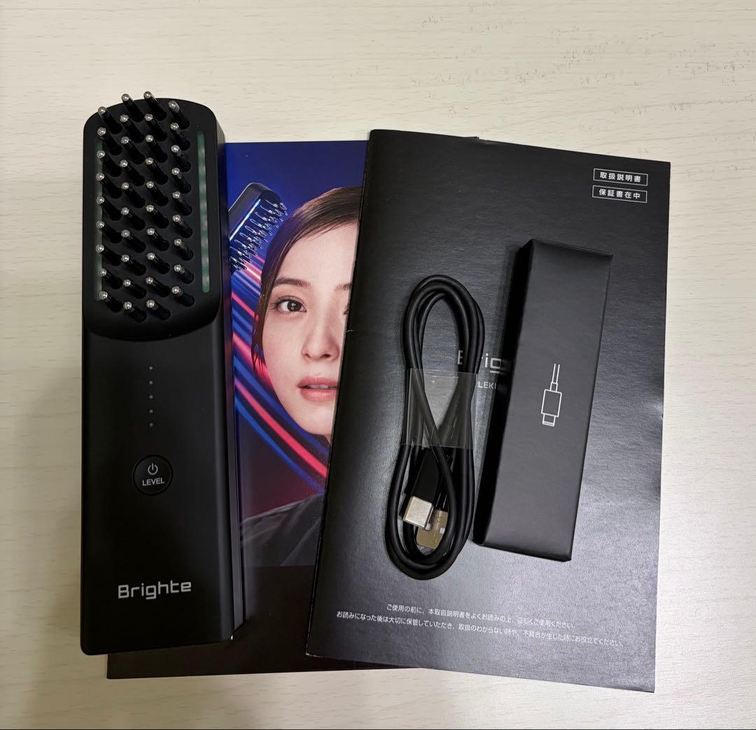 Brighte 美顔器 ブラシ型 LEDライト付き