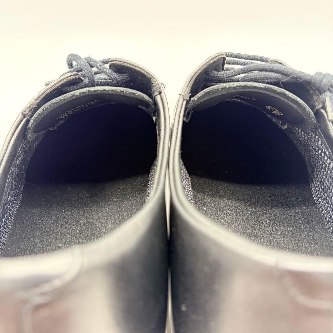 アシックスランウォーク ストレートチップ 25.5cm 黒 外羽根 革靴①