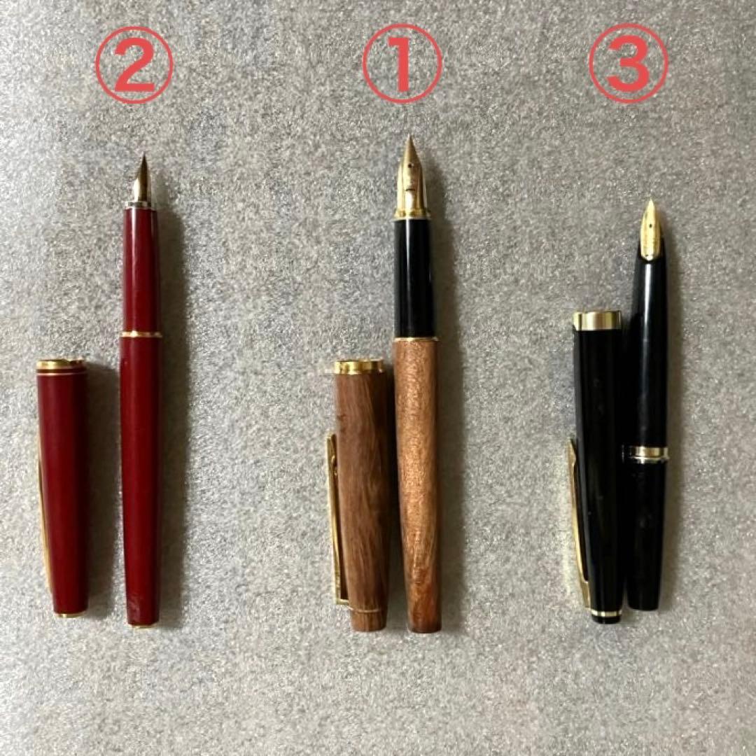 ビンテージ アンティーク 昭和レトロ パイロット 万年筆 ３点セット