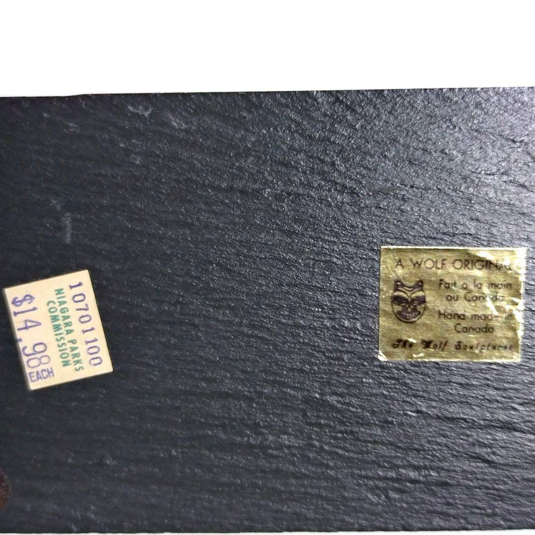 希少　ヴィンテージ　ウルフオリジナル　セイウチ　彫刻　カナダ製　海外工芸品