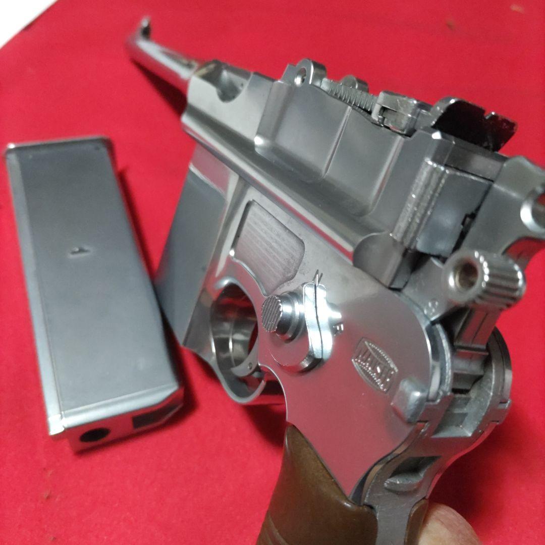 フジミ　モーゼルM712固定式ガスガンメタルフィニッシュ単連２段変則モデル