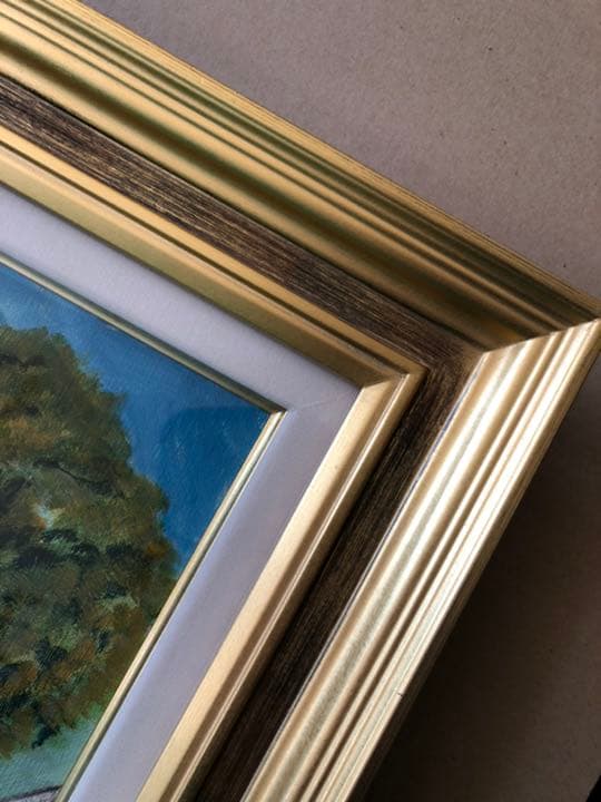 額縁 額 絵画 油絵 絵 F10 アンティーク ゴールド