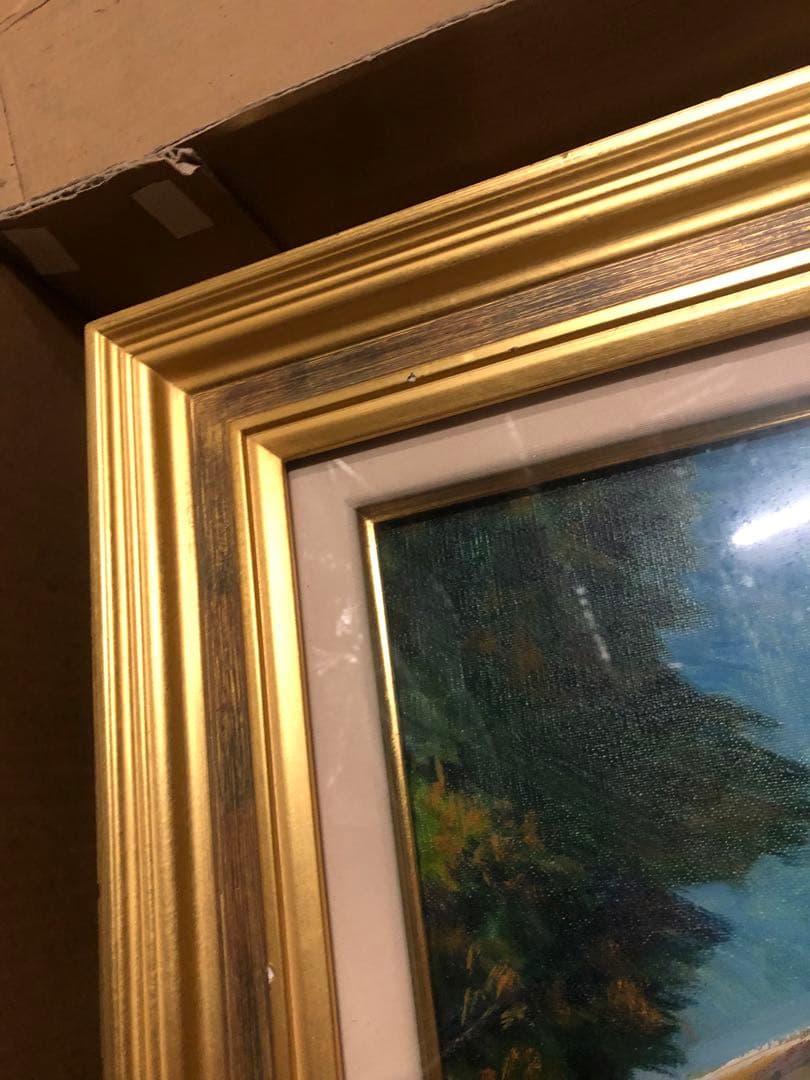 額縁 額 絵画 油絵 絵 F10 アンティーク ゴールド