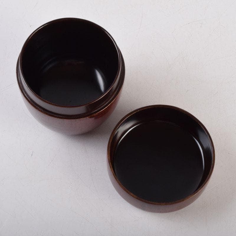 茶道具　欅地　漆塗　棗　時代箱　V　8746