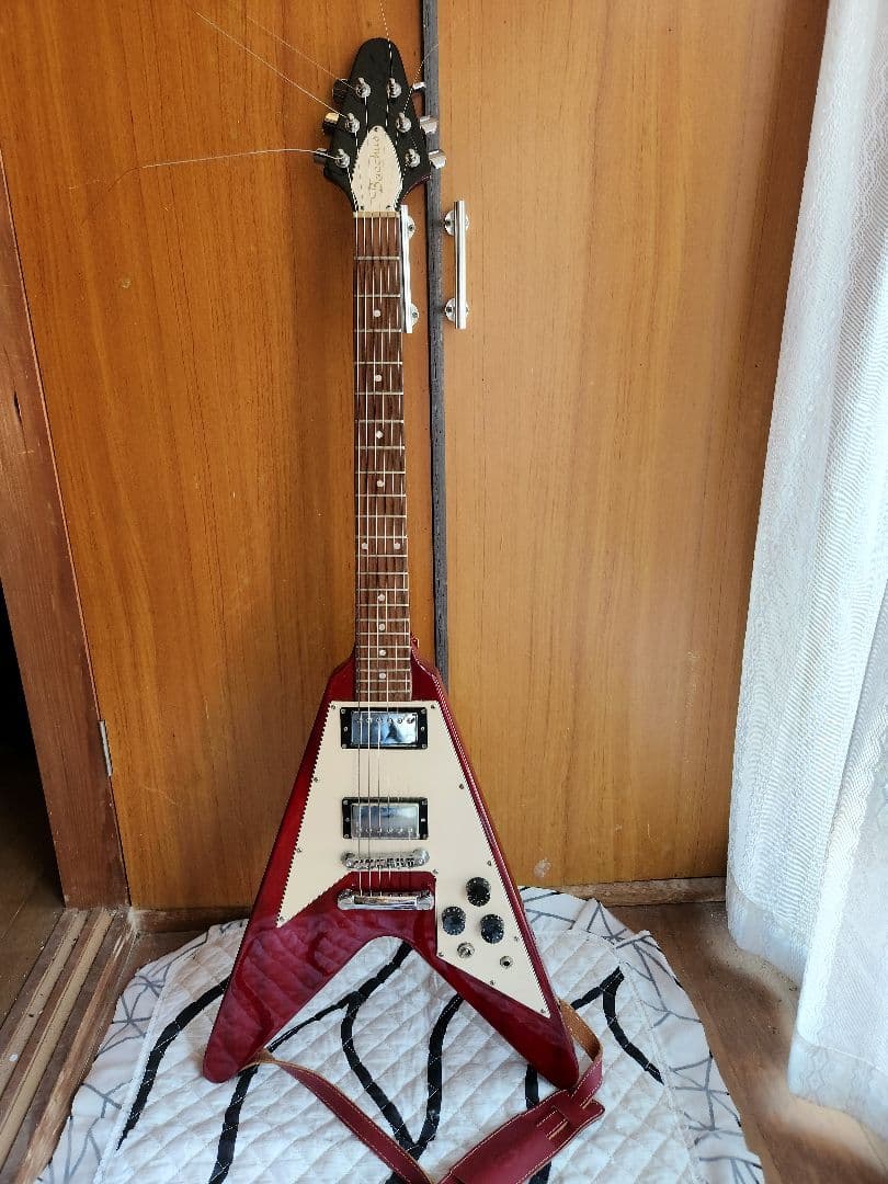 レスポールスタイル エレキギター レッド