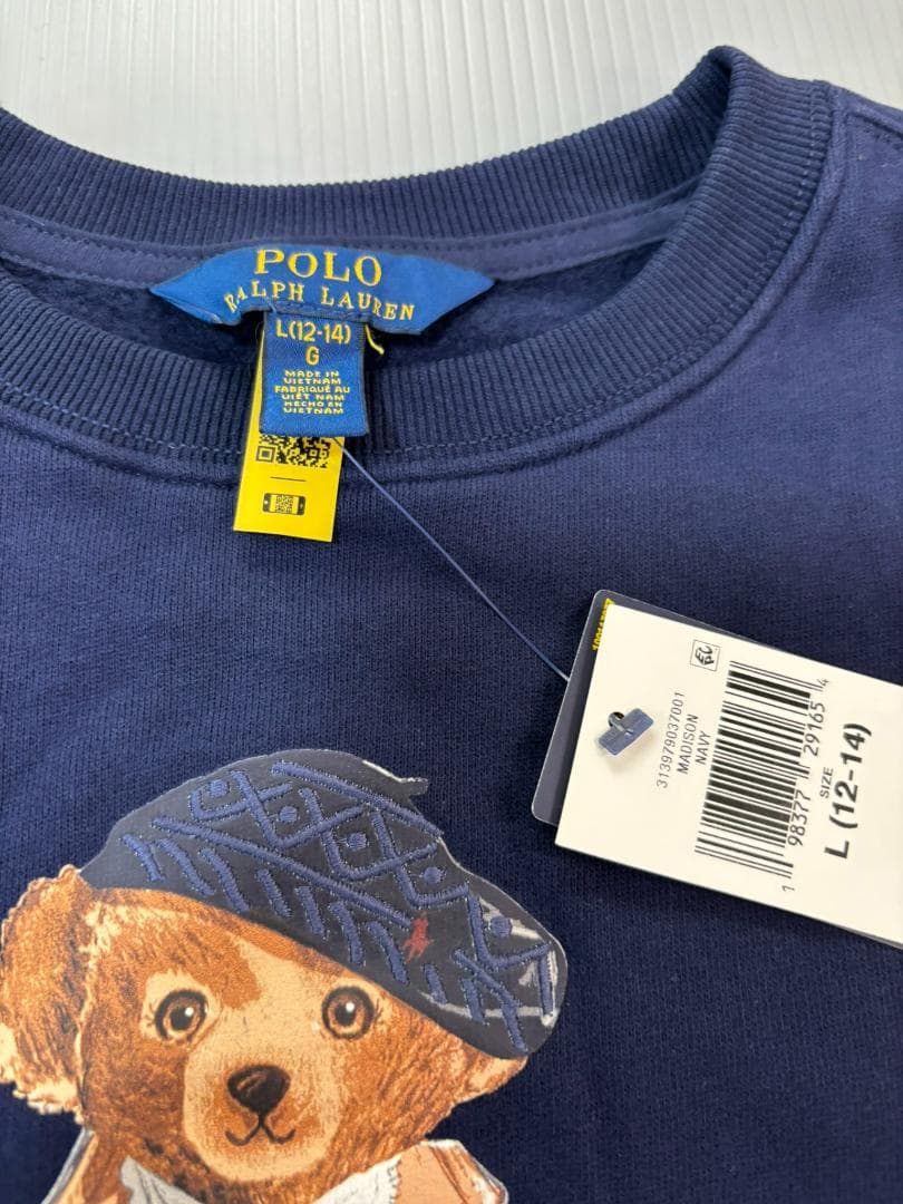 2025最新作新品ラルフローレン ポロベア トレーナー　ガールズL　150