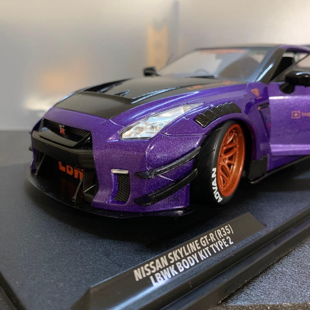 788 リバティウォーク LBWK R35 GT-R 1/18スケールミニカー