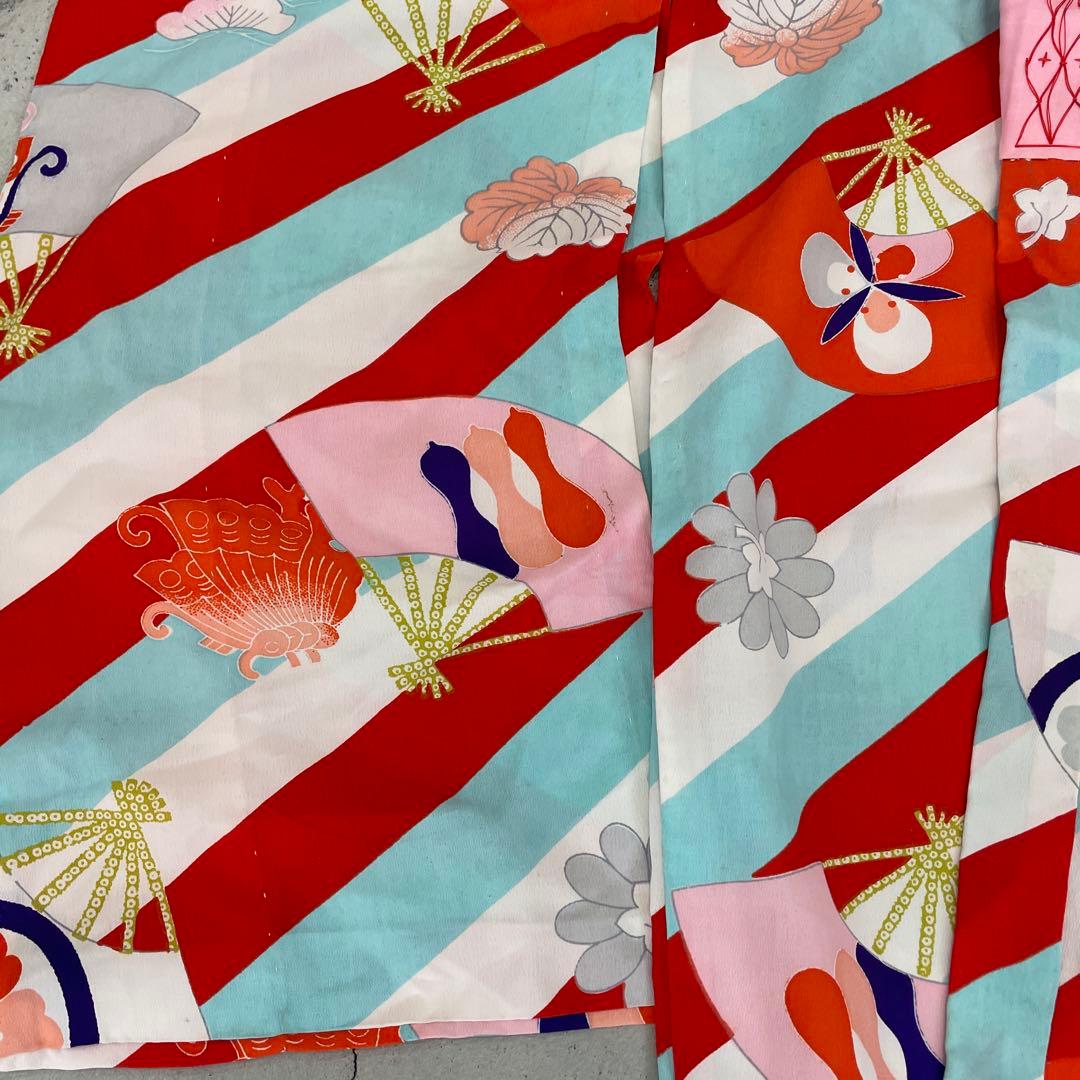 七五三 3歳女の子　アンティーク着物【K3-04】