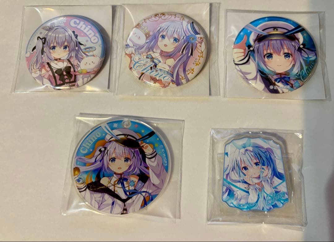 ご注文はうさぎですか？　チノ　まとめ売り　アクリルスタンド　缶バッジ