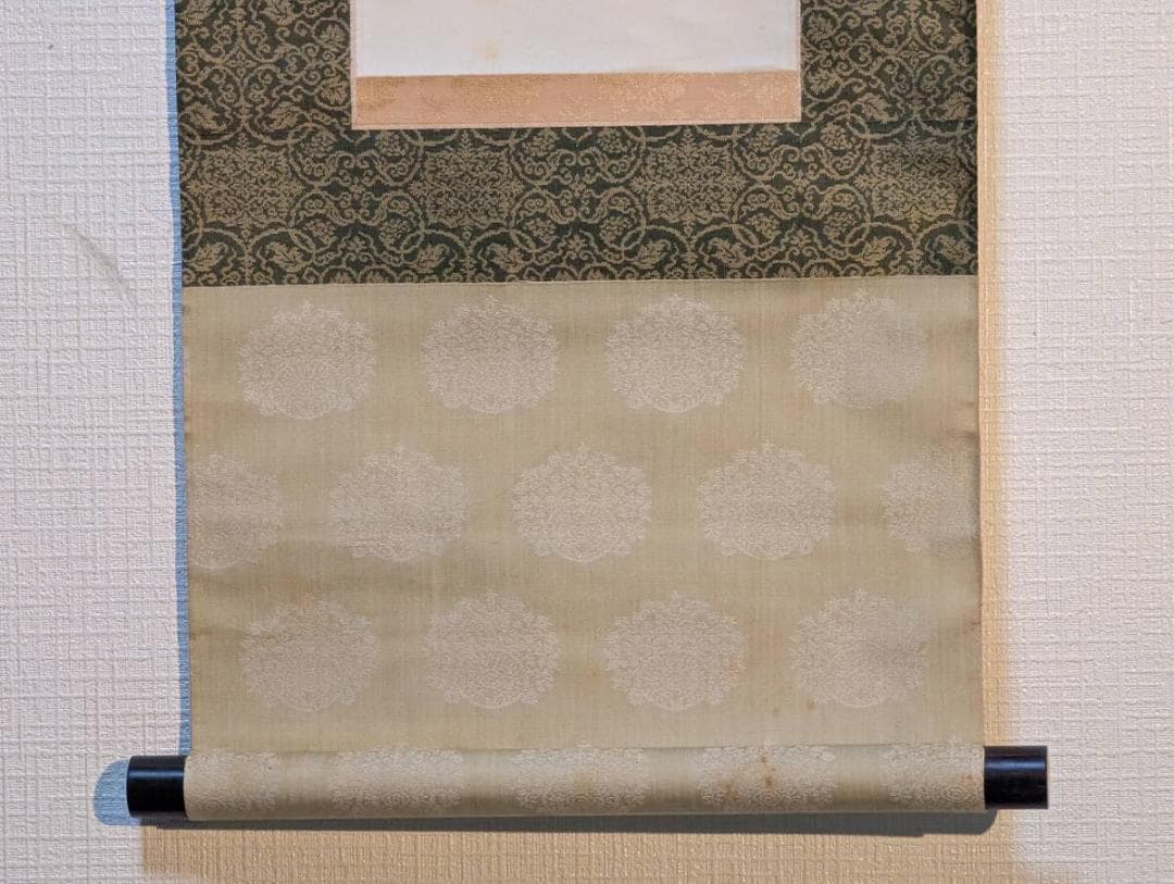 【真作】掛軸　一行書　墨蹟書　禅意あふれる筆致　力強い筆運び　合箱入　S8