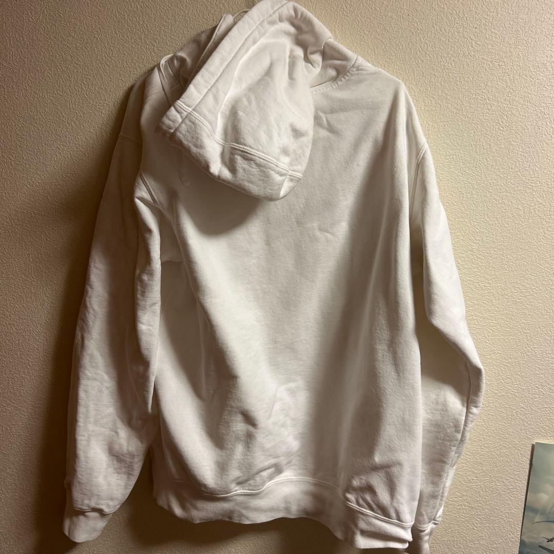 Supreme ホワイト ジップアップパーカー