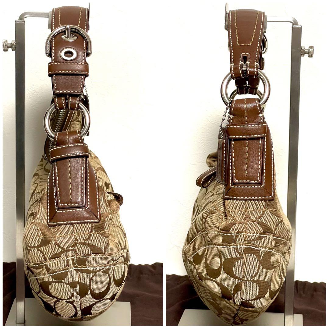 美品 COACH HalfMoon Accessory Pouch 10073