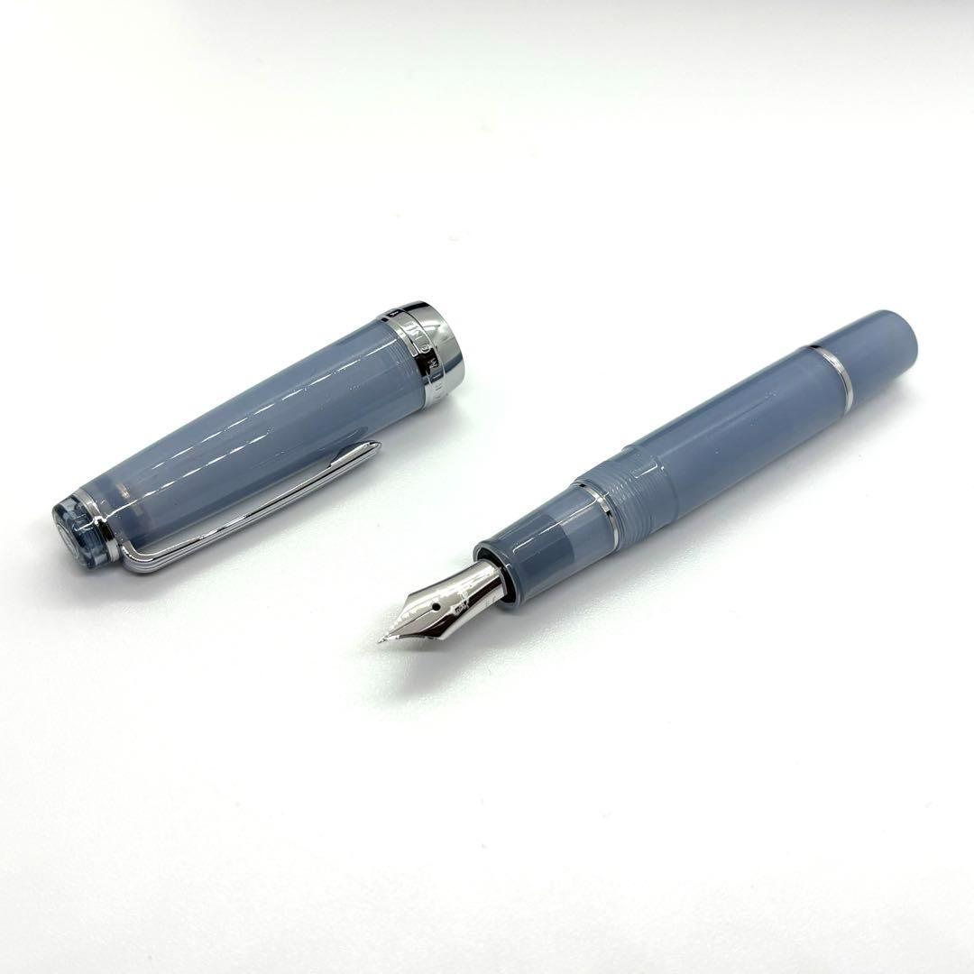 銀山スノーグレー・万年筆 パルム　EF