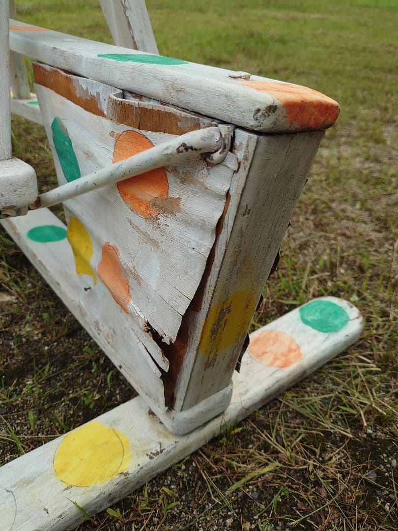 シーソー　木馬　水玉　オブジェ　アンティーク家具