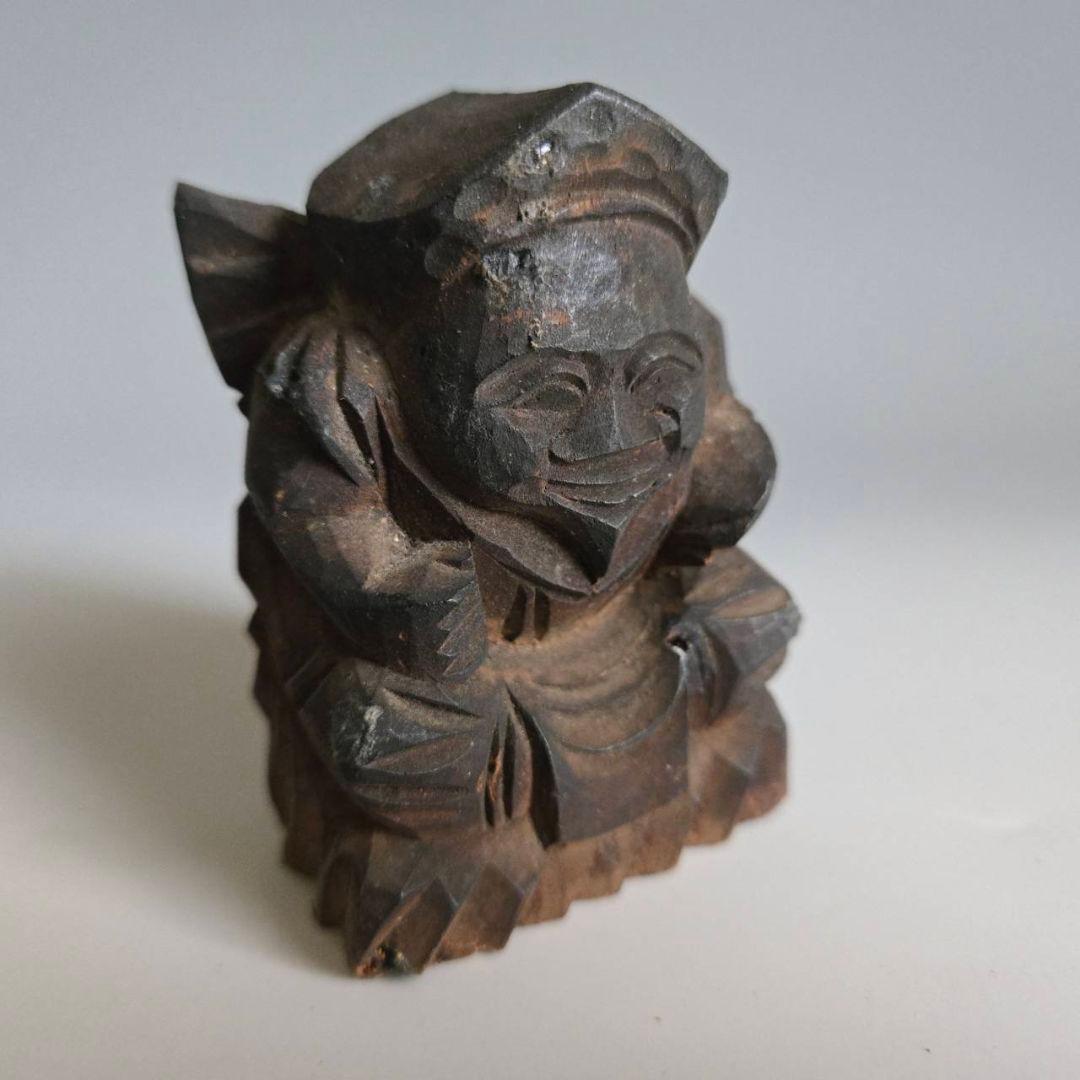 M-1248 木彫 恵比須大黒像 江戸時代 仏像