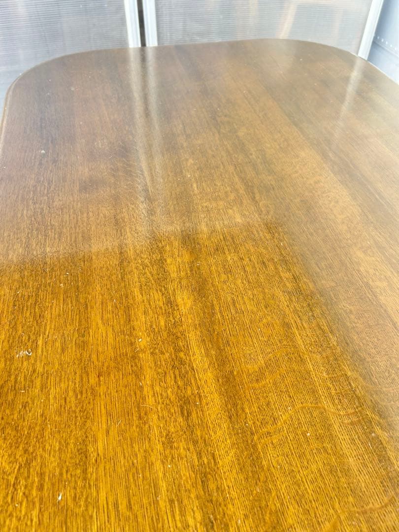 617 浜本工芸 ダイニング　テーブル 高級木製 美品 ナチュラル リビング　a