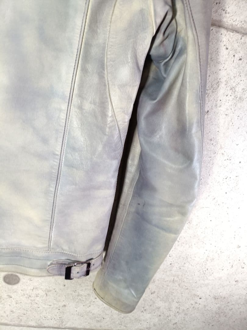 STRUM Burning dyed ダブルライダースジャケット S