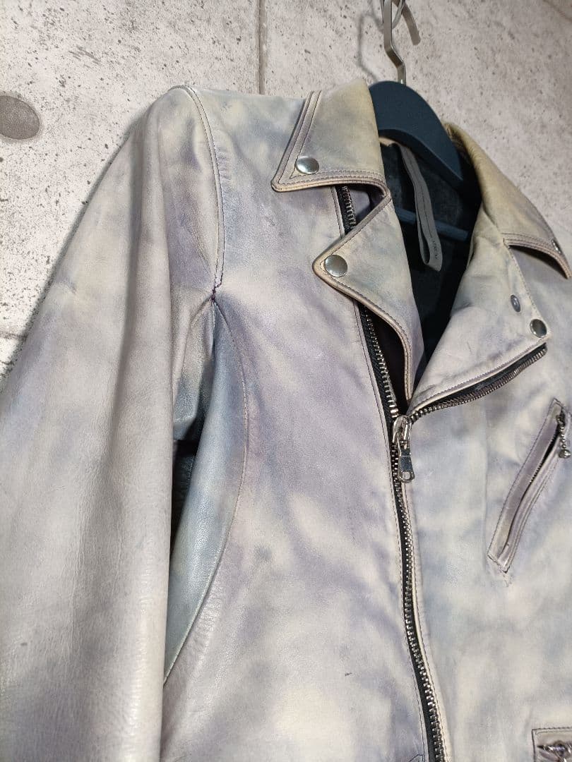 STRUM Burning dyed ダブルライダースジャケット S