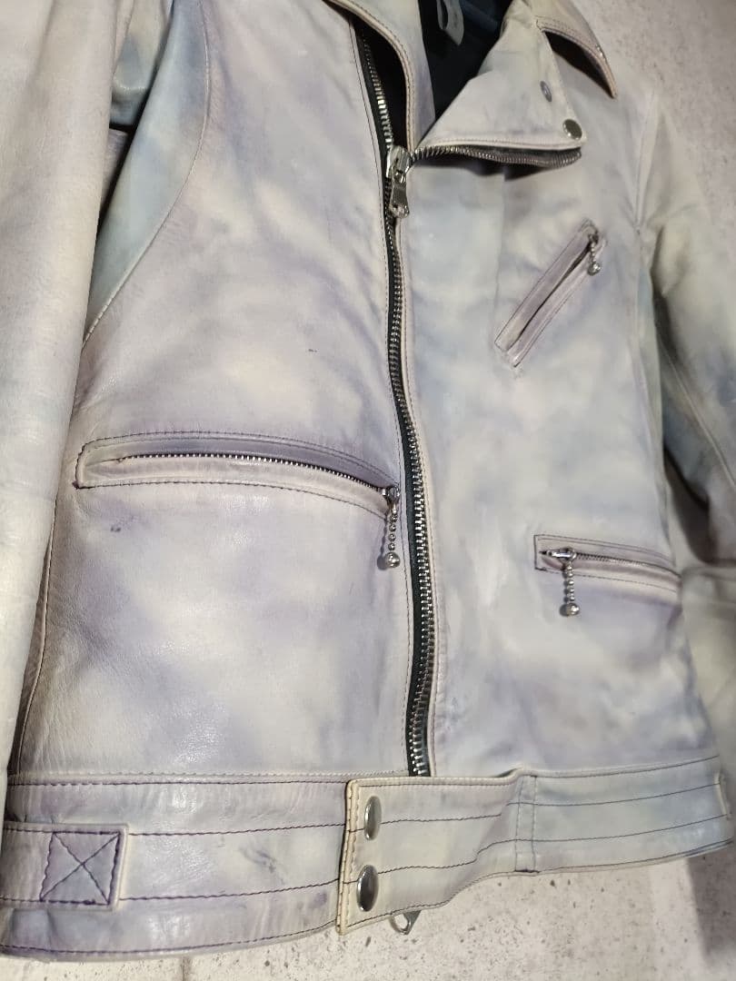 STRUM Burning dyed ダブルライダースジャケット S