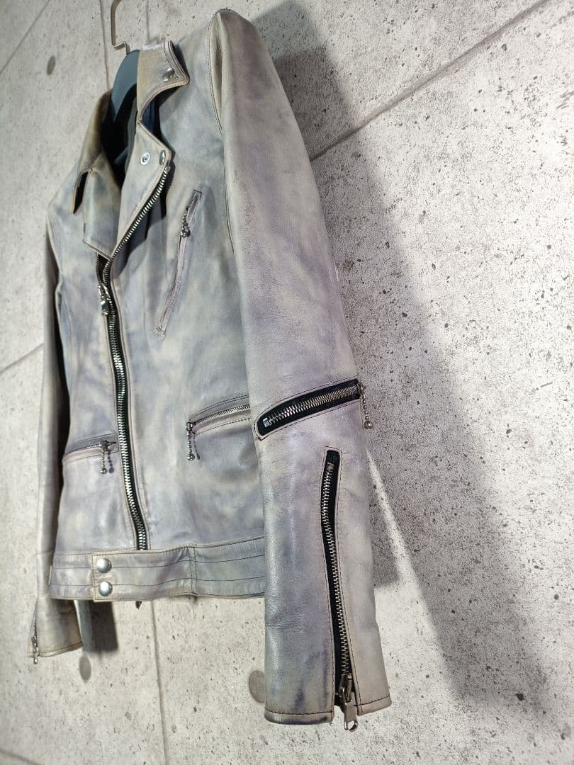 STRUM Burning dyed ダブルライダースジャケット S