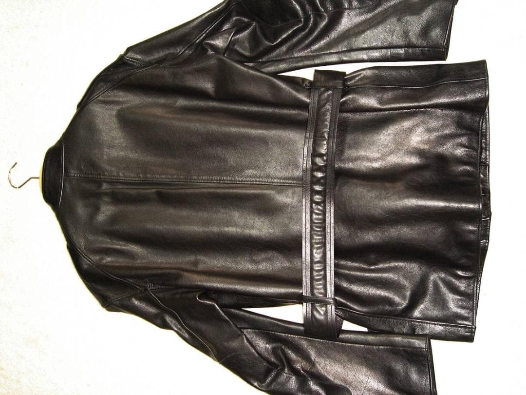 グッチ ライダース モーターサイクル レザー ジャケット 44 黒 革 ブラック