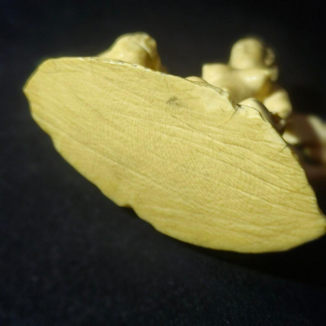 裸女像 彫刻作品 縞模様天然素材 手彫り 無銘 時代物 コレクター放出美品 置物