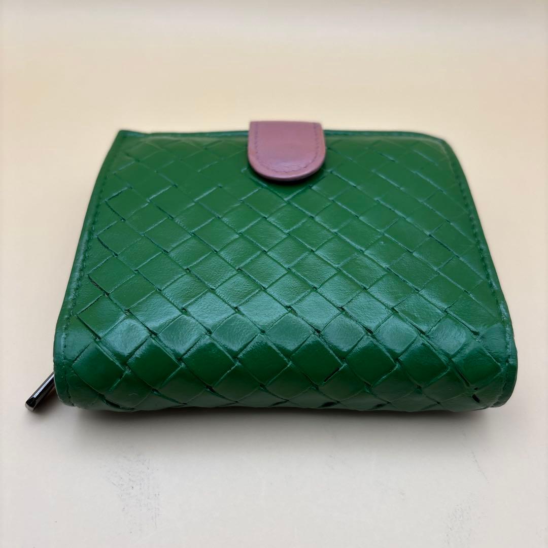 ◆正規品◆ボッティガヴェネタイントレチャート 二つ折りサイフとオマケキーケース付