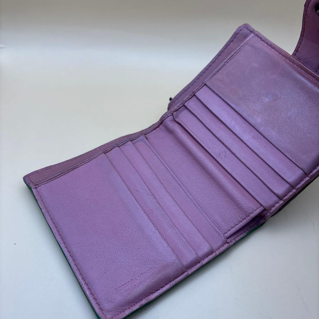 ◆正規品◆ボッティガヴェネタイントレチャート 二つ折りサイフとオマケキーケース付