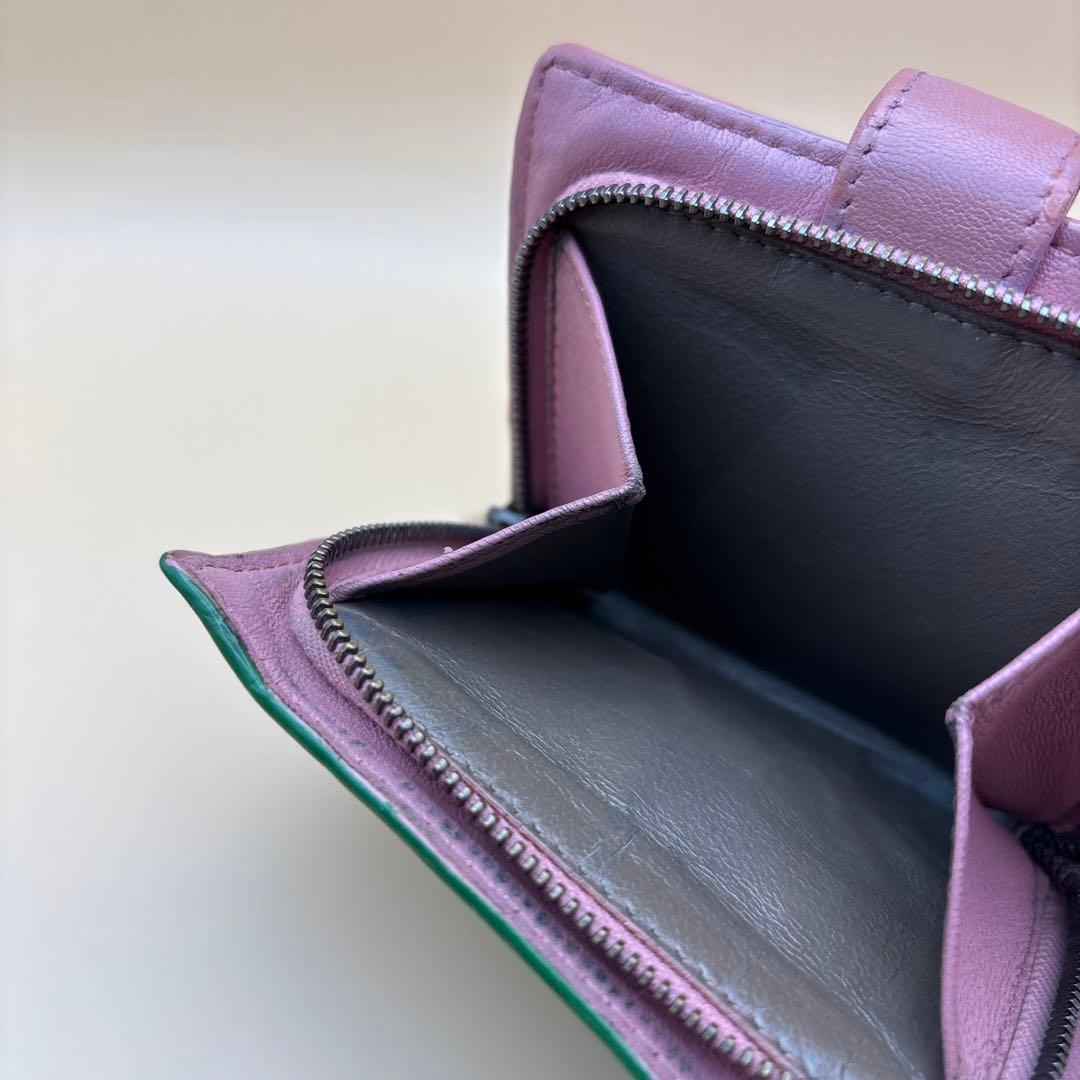 ◆正規品◆ボッティガヴェネタイントレチャート 二つ折りサイフとオマケキーケース付