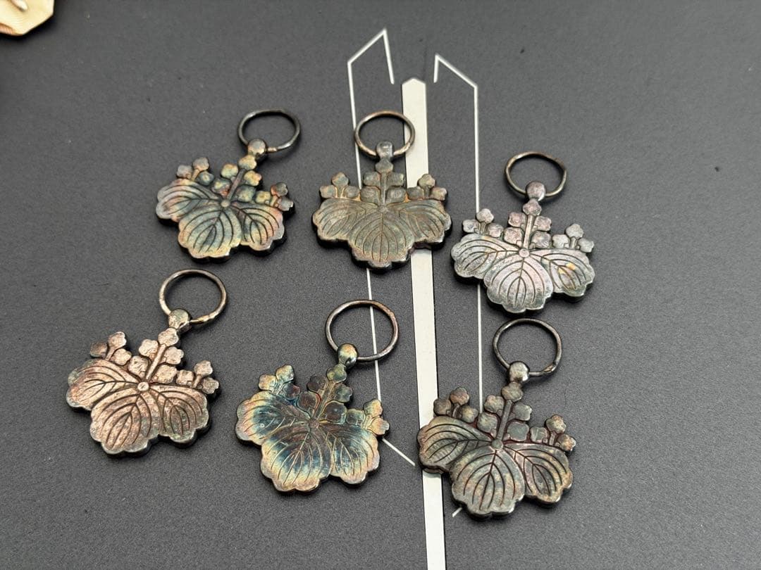 勲八白色桐葉章 勲章 6個セット 純銀製 87.72g 徽章