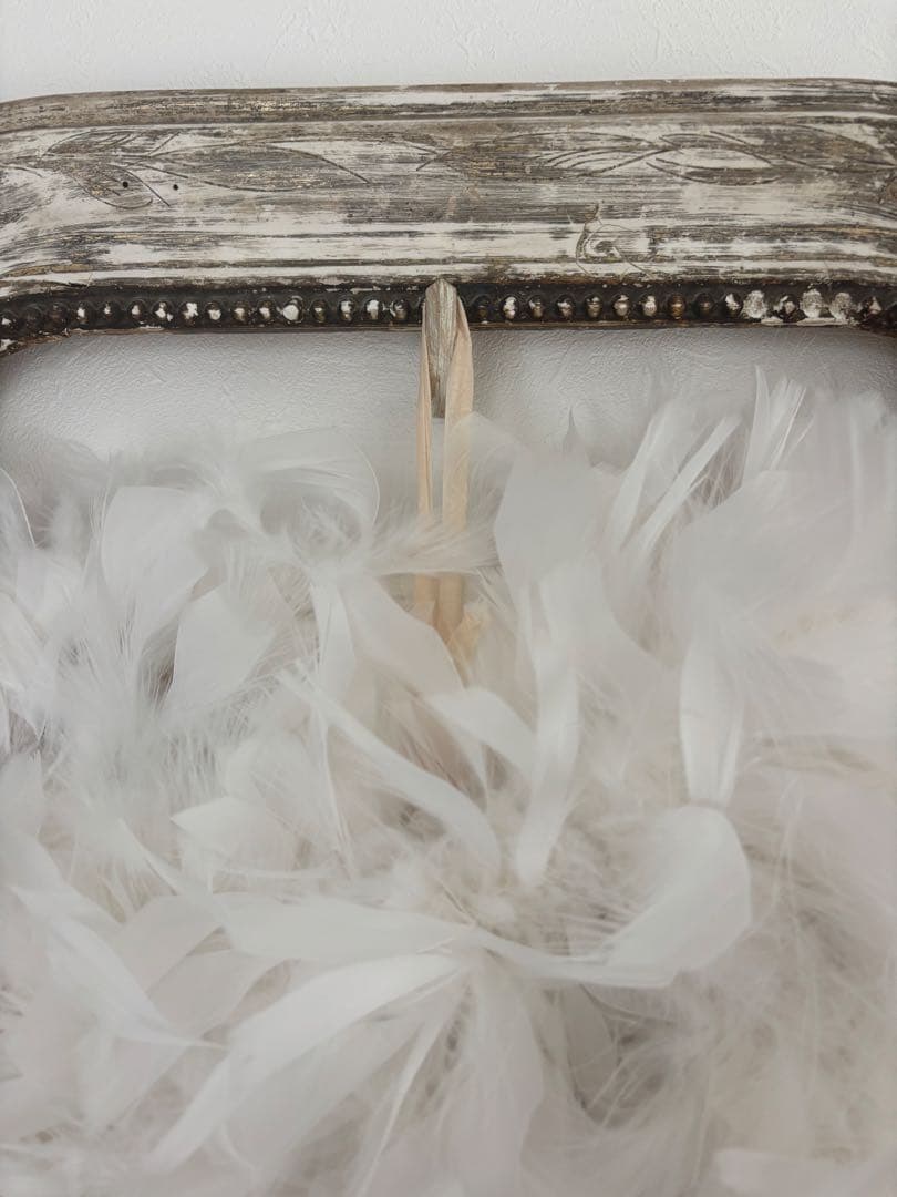 アンティーク雑貨 Swan White Angel Wings.