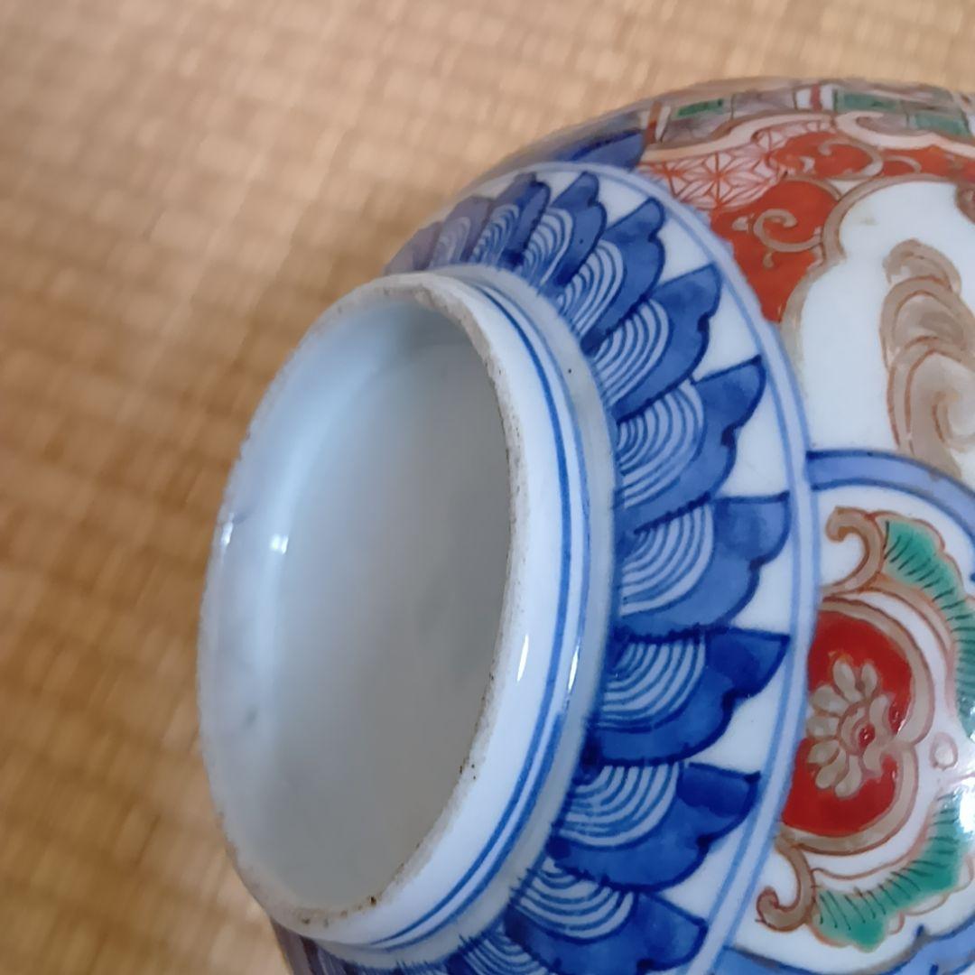 ①【古伊万里】骨董品 大皿 色絵 鉢 深鉢 伊万里 陶器 有田焼 希少 極美品
