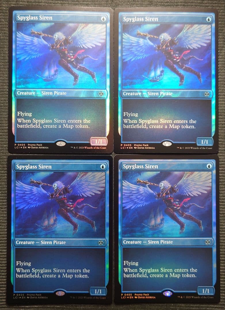 mtg 稀少 英語版 FOIL 遠眼鏡のセイレーン プロモ 4枚セット lci