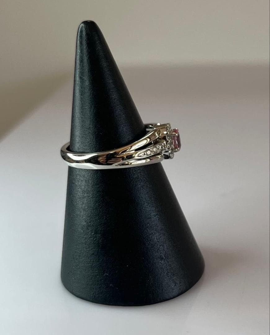 Jun様PTファンシーカラーサファイヤリング 約4.9g中央宝石研究所